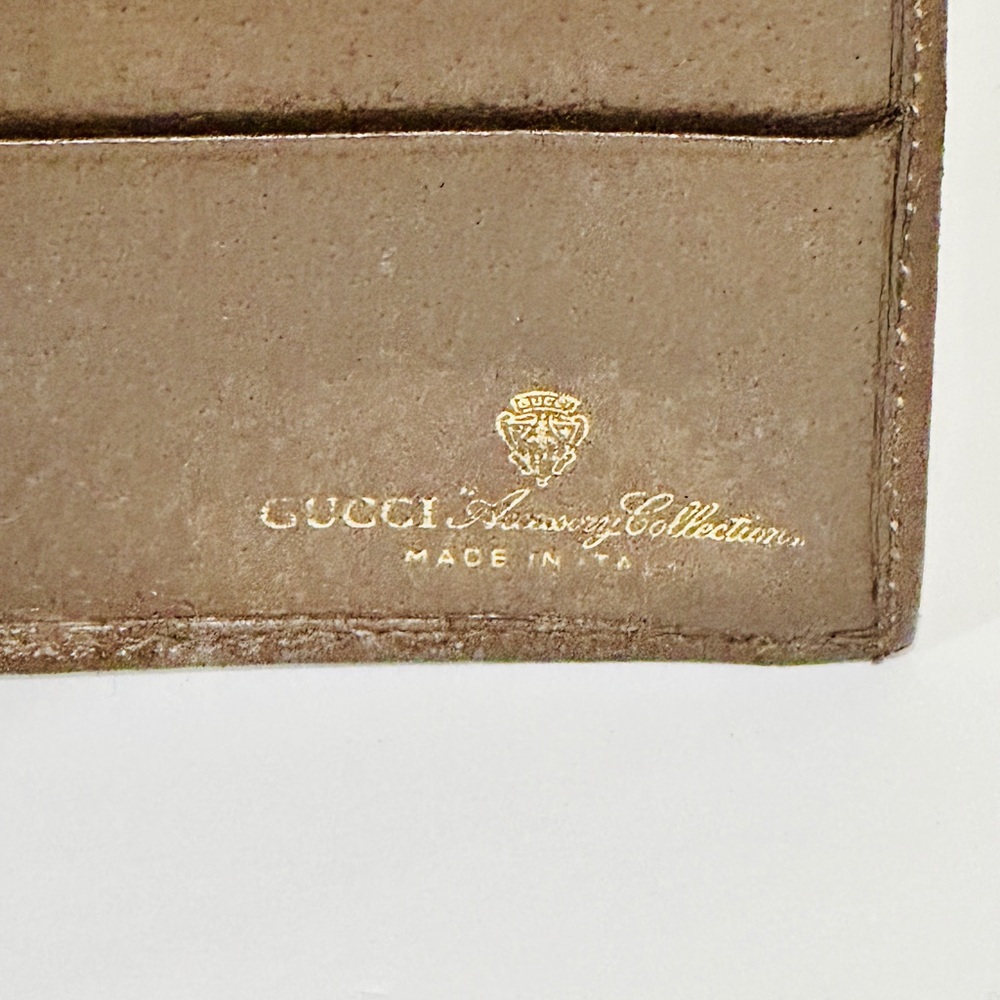 Gucci Beige and Brown Wallet with Red and Green Stripe - Picture 4 of 15